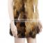Classic style long raccoon fur vest for women dyed color raccoon fur vest KZ150004