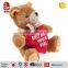 soft teddy bear toys valentine day cute toys with heart plush toy