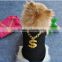 2015 summer pet puppy small dog shirt cat pet print clothes export
