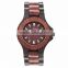 2015 Man Wood Watch Ebony With Red Sandalwood Case And Japan movement