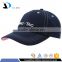 China Factory Daijun New Design OEM 100%cotton Metal Buckle Dark Blue Embroidered logo Men Custom Baseball Bat End Cap