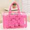 Transparent printed PVC handbag
