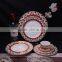 Various colors design&handmade technique of porcelain dinnerware set