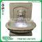 32" sandstone grey lion head outdoor waterfall fountain