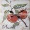 hot sale fruit oil painting wall clock