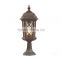 Hot stone garden lamp outdoor light pillar main gate pillar light with bronze