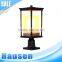 Vintage European style outdoor pillar light waterproof pillar gate light