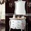 WTS-222SYO France Style elegant bedroom furniture ivory dressing table with mirror bench vanity set dresser