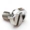 Custom camera screw 1/4'' stainless steel ring screw