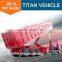 Titan Tri axle Hydraulic Cylinder Side Dump Trucks / Tipper Dumper Truck Trailer For Sale