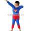 Fashion sexy costume cosplay costume super hero costume with muscle tank tops super heroes clothes deluxe muscle chest superman