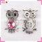 Owl shaped pendants charms, custom animal charms for jewelry making