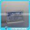 Transparent desk type acrylic name card holder for office, custom exhibition countertop name card clear acrylic glass block