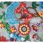New arrival Ethnic Fashion Allover colorful african embroidered fabric for clothing