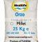 Healthy Mediterranean Orzo. High quality Millet. Orzo Thin Grain 100% Durum Wheat semolina flour. Orzo Millet Bulk Bag 25 Kg.