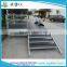 Industrial portable black plywood stage for concert equipment stage with stairs