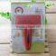 Rubber pet brush in blistercard