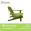 Stain finish Adirondack chair with green color