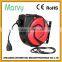 Metal wall mounted electric spring cable reel ,Europe Socket.