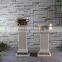 Polyresin Golden Europe Style Wedding Decoration Square Pillars Design