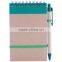 Custom promotional wholesale spiral notebook with pen