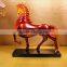 Amber resin style decorative rocking horse craft