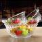 wholesale glass bowl set for crop circle and milk