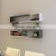 New design Set of 2 J shape wall display DIY home decorative wooden Floating Wall Shelf wholesale