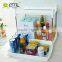 New plastic kitchen storage stool telescopic drawer Kitchen shelf