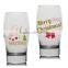 12oz 15oz pure gold printing holiday drinking glass cup water glass cup beer glass mug glass tumbler