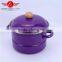 High quality violet enamel casserole / saucepot enamel stockpot