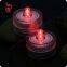 small submersible rgb flashing cr2032 tea light