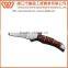 A22090 Stainless Steel Single Blade Folding Knife Curved Pocket Knife with Wooden Handle