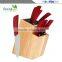 2015 new products promotion 8 piece wood multi-functioned ABS handle ceramic knife