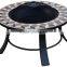 30 inch square slatetable fire pit