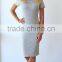 New Fashion Woman Dress Summer Basic Midi Jersey Dresses Slim Bodycon Workwear