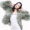 CX-G-A-187D Ladies Genuine Raccoon Fur Coat