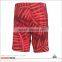 Four way stretch fabric digital printing mens board shorts custom