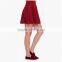 MGOO Stock Wholesale Price Women Pink Summer Pleated Skirts For Women Plain High Waist Skirts 15144C008