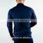 Navy Blue Premium Track Jacket Lightweight Nylon Spandex Raglan Long Sleeve Jacket Gym Fitted Full Zipper Jackets Men