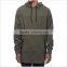 New Fashion Street Hip Hop Longline Round Bottom Hoodie Custom Logo