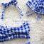 Baby Clothes Set Tthree Pieces Swimsuit Ruffle Sets With Hat Girl Gingham Outfit