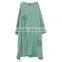 Z&M long sleeve linne dress Women solid color dress long linne dress