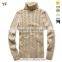 Men's fashion cable pullover turtle model sweater