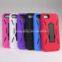 Double Layer Hybrid Robot Plastic+Silicon Stand Case For iPhone 5C