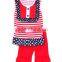 New Arrival Independence Day Girl Dress 4th of July Wear One Piece Dress