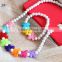 Cheap Acrylic Colored Stars, Butterfly, Flowers Costume Children Jewelry set For Girls Lovely Baby Kids Necklace & Bracelet Set