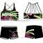 Practice crop top custom design fashion bra cheerleading uniform