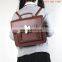 Custom design Vintage PU School book bag for teenagers