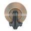 custom zinc alloy antique brass round insert embossed souvenir plate